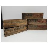 Lot of 5 Primitive Velveeta Boxes by Kraft