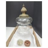 Chandelier Fixture Globe 16"H & 2 Flower Frogs