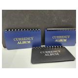 3 Currency Album Booklets-8 Sleeves per Booklet