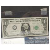 RARE $1 Bill w Joseph W. Barr Signature UNC