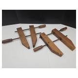 Wooden Jorgensen & Hargrave  Parallel  Clamps