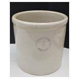 4 Gal Crock Buckeye Pottery with Crack