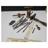 Bracing Drill Bits, Scribe, Brass Torch +