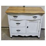 Antique Washstand Cabinet 34 w x 19d x 29"t