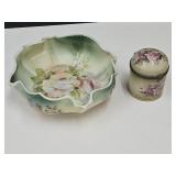 1898 Trinket Box & Silesia Dish