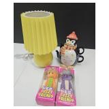 Penguin Teapot & Mug in One, Dresser Lamp & PEZ