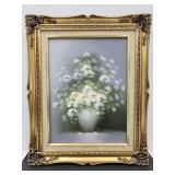 Signed Oil on Canvas Framed Art Cadilla 17" x 21"