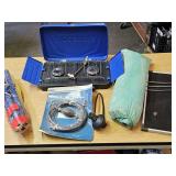 Solar Panel, Tarp, Propane Camp Stove, Boat Parts