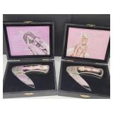 2 Boxed Pocket Knives Seduction & Desire
