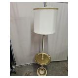 MCM Brass Italian Gold  & Cream  Lamp Works