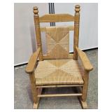 Cracker Barrel Soolid, Childs Oak Rocking Chair