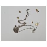 14k Gold Necklace Clasp , Earring Back & Scrap