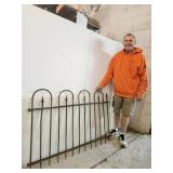 Antique Wrought Iron Fence  4 ft 4" Long