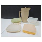 VTG  Tupperware Sandwich & Food Storage & Pitcher