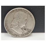 1948 D Silver Franklin Half Dollar Coin