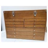 Solid Wood 9 Drawer Machinist Chest