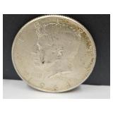1964 D Silver Kennedy Half Dollar Coin