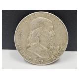 1963 Silver Franklin Half Dollar Coin