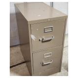 Hon 2 Drawer Filing Cabinet 15" x 27" x 29" H
