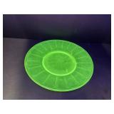 Uranium Glass Plate 8"W