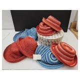 Hat Box with 8 New Ladies Hats