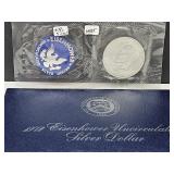 1972 UNC Silver Ike Dollar Coin