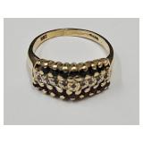 VTG 14K Plum Gold Ring SZ 5 -  2.7gr