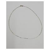 14k Gold 17"  Chain  1.6 gr