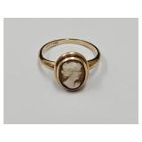 VTG 10k Gold Ring Cameo 1.9gr SZ 7