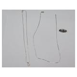 925 Silver Chain, 925 Neckalace & Pin