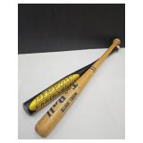 2 Tee Ball Bats Wood Worth & Aluminum