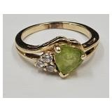 14k Gold Unmarked Ring with Peradox  SZ 4