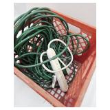 Extension Cord, Surge Protector, Milk Crate