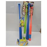 New Lot of Plastic Balls & Bats
