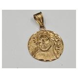 14k Gold Jesus Necklace or Bracelet Pendant