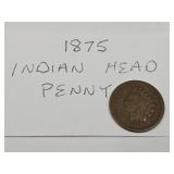 1875 Indian Head Penny