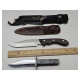 Maxam Steel Japan & Colonial USA Knives w Sheaths