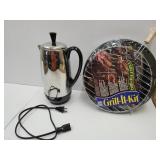 Farberware Percolator & New Tabletop Grill