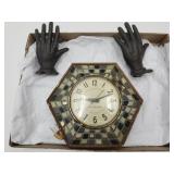 General Electric Clock w Cast Iron Hands
