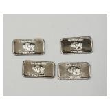 4 Silver Bars 1  Gram Each