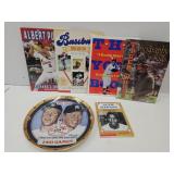 Mickey Mantle Plate & Sports Books