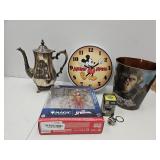 Mickey Mouse Tin, Planet Of The Apes, Tea Pot +