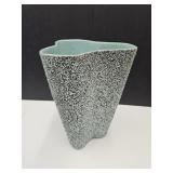MCM Mid Century Modern Teal Vase 10" H