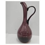 Large MCM Amethyst Pitcher 14.5" H