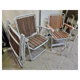 Aluminum Folding Patio Chairs, Flower Pot Stand