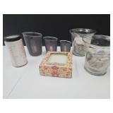 Flower Vases, Rocks Beads, Set of 3 Measures +