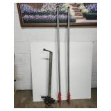 2 Bar Clamps & VTG Car Jack