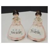 Vintage Prayer Ladies Shakers