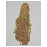 Very Large Lot Of Costume Gold Tone Chains