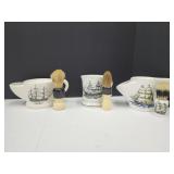 Collection Shaving Brushes & Mugs-Staffordshire EN
